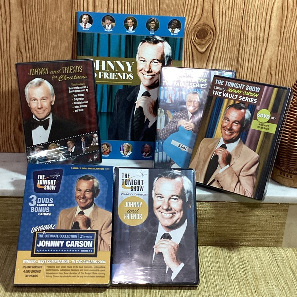 New Johnny Carson DVD Collection 22 DVD’s Picture Book
